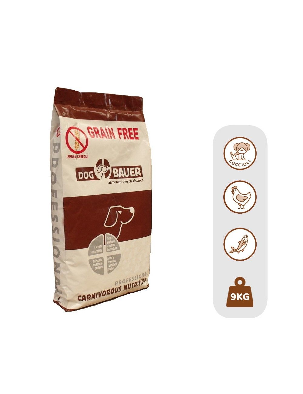 Puppy Pollo e Pesce Crocchette Grain Free  con Cardo Mariano e Melograno