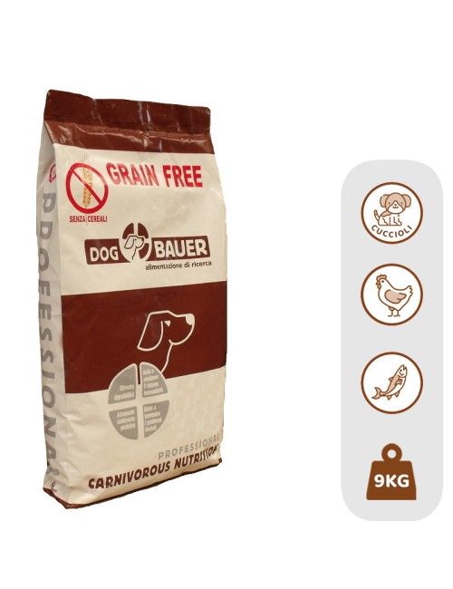 Puppy Pollo e Pesce Crocchette Grain Free  con Cardo Mariano e Melograno