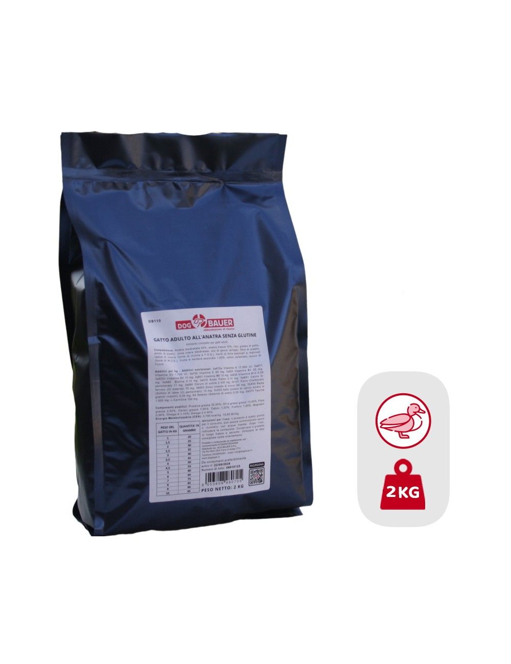 Crocchette per Gatto Anatra 2 Kg