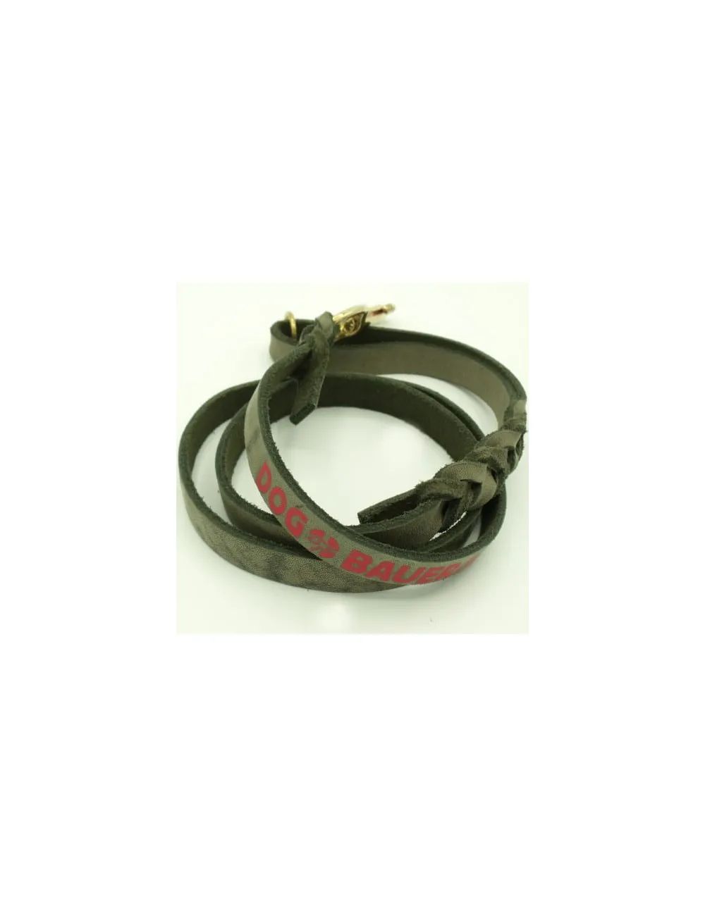 Guinzaglio in Pelle per Cani Grandi  con Maniglia ed Anello